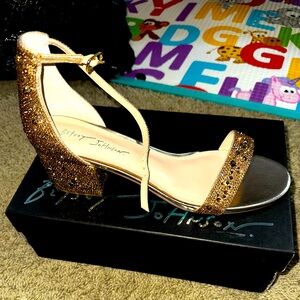 Brand New in Box Betsey Johnson SB-Mari Gold shoes size 11
